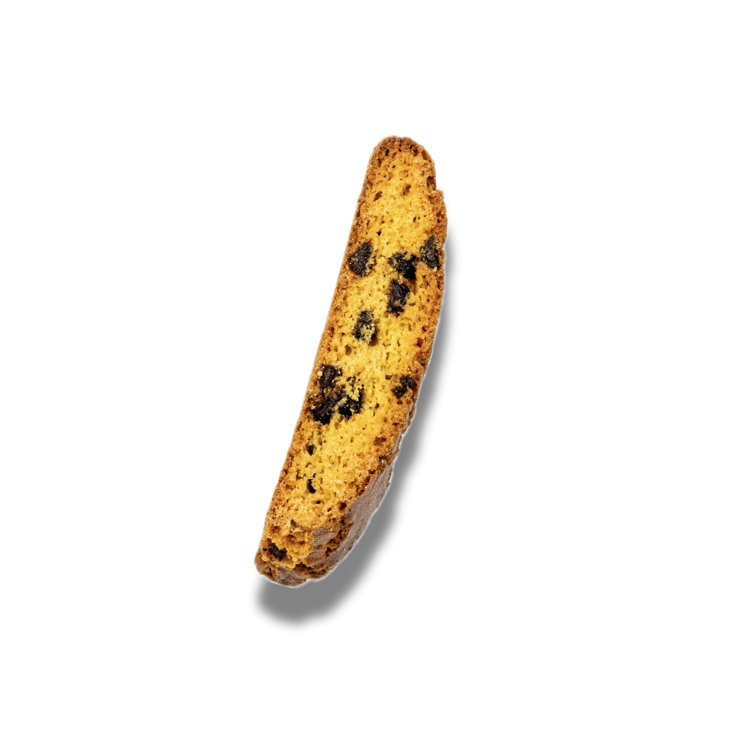 Cantuccini artigianali con gocce di cioccolato fondente e arancia