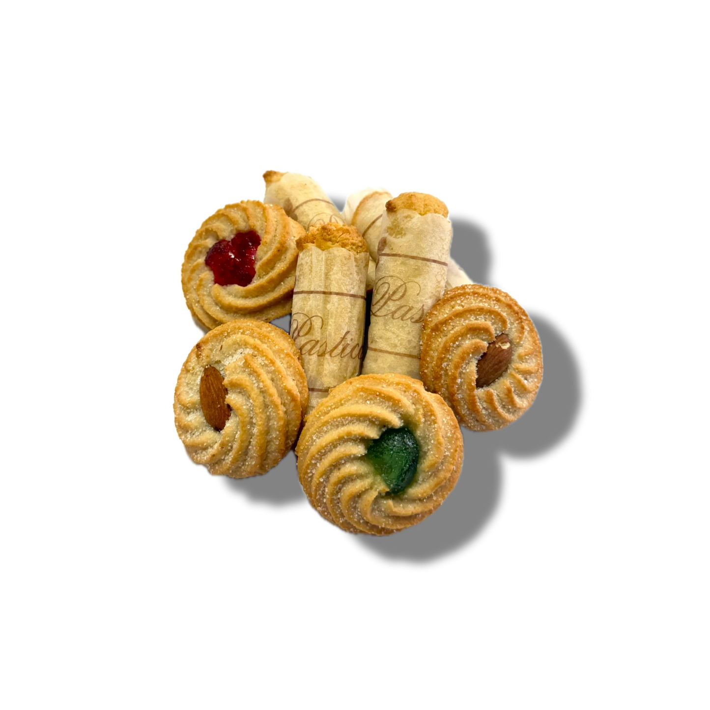 La pasta di mandorla e i babarini sono due dolci secchi della vecchia tradizione napoletana, sono dei dolcetti fatti di farina di mandorle e decorati con ciliegie