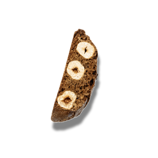 Cantuccini artiginali con cacao e nocciole tostate al gusto di brownie americano
