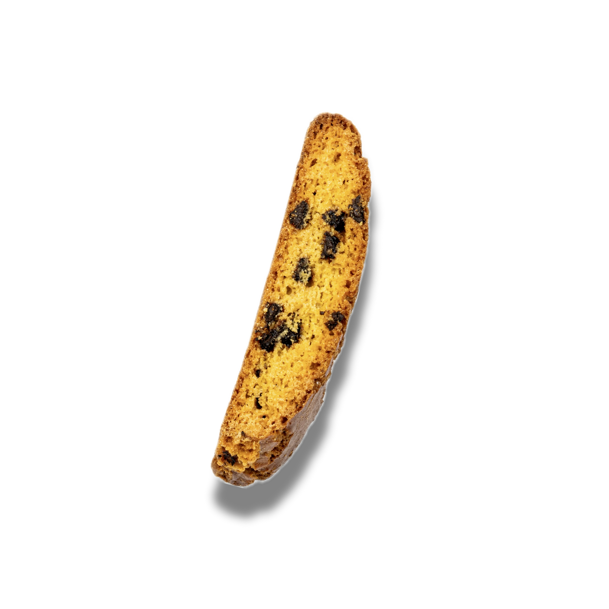 Cantuccini artigianali con gocce di cioccolato fondente e arancia