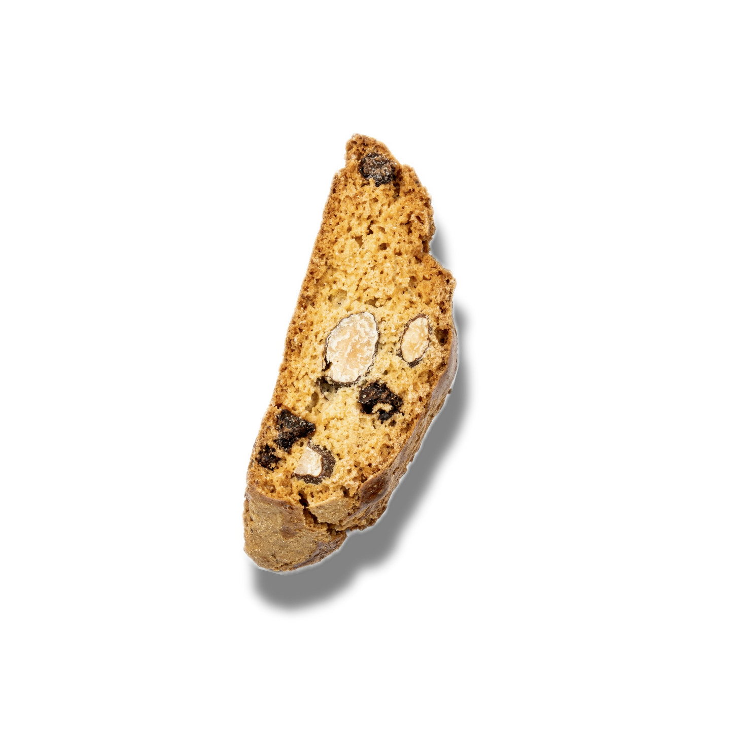 Cantuccini artigianali con mandorle tostate e gocce di cioccolato fondente 