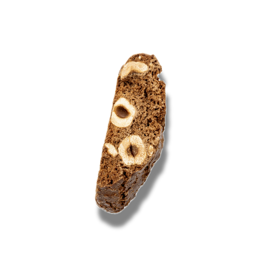 Cantuccini artigianali fatti con nocciole tostate e al gusto di caffè