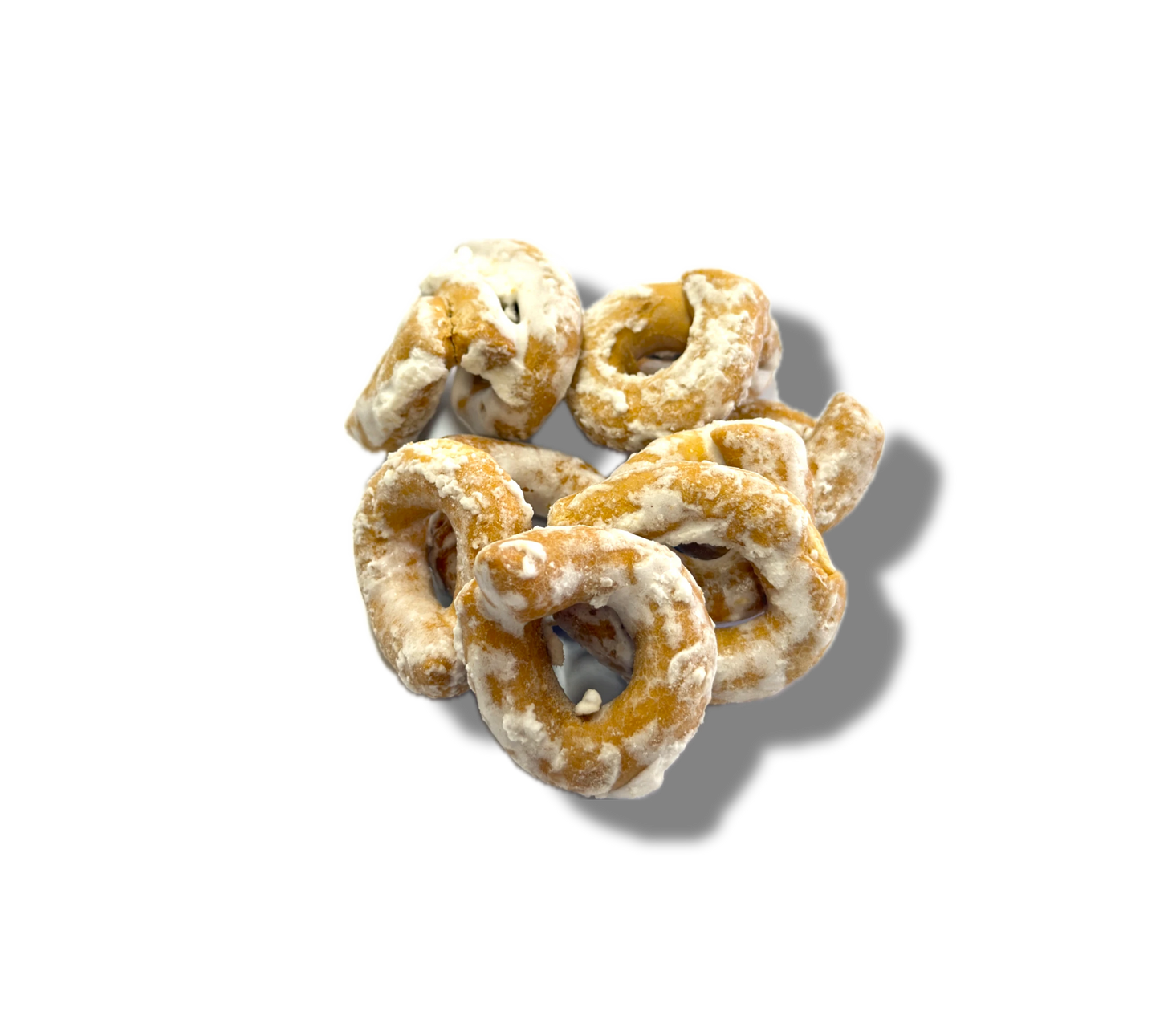 Taralli nasprati al limone chiamati anche tarallucci di castellammare, tipici della tradizione napoletana